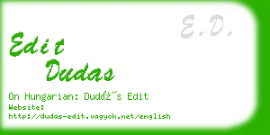 edit dudas business card